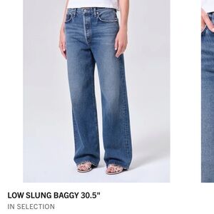 Low Slung Baggy Women’s Jeans - Blue
